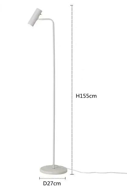 Minimalist black led dimmable floor lamp for living room