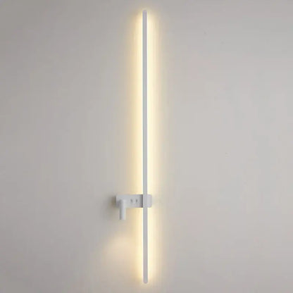 Minimalist black led wall sconce living room adjustable light