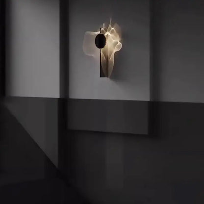 Minimalist black led wall sconce living room ambient light