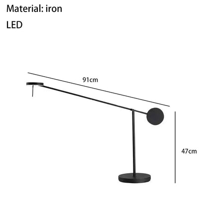 Minimalist black metal led pendant light for living room