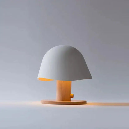 Minimalist black mushroom glass table lamp for bedroom living room