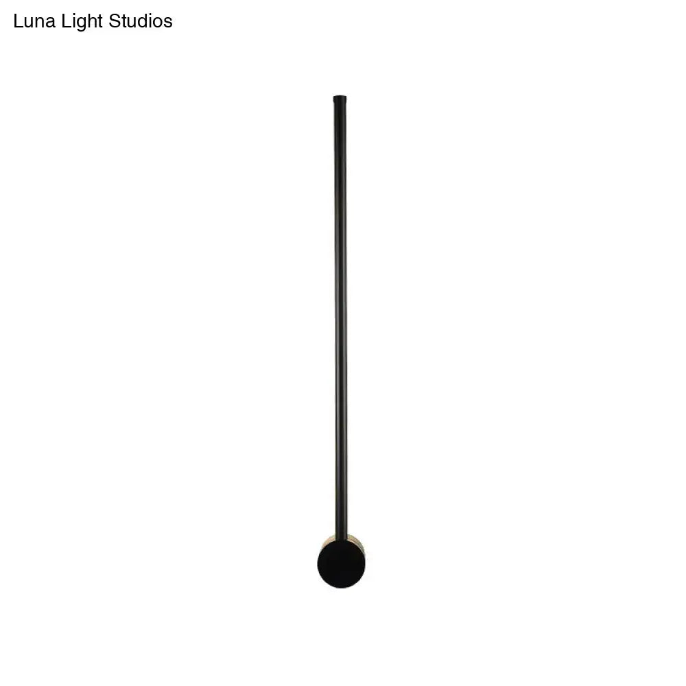 Minimalist black needle wall light – lounge led 110v-120v sconce