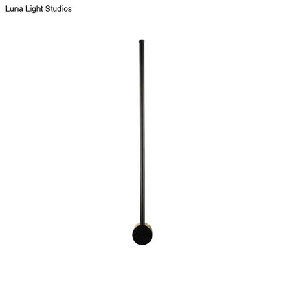 Minimalist black needle wall light – lounge led 110v-120v sconce
