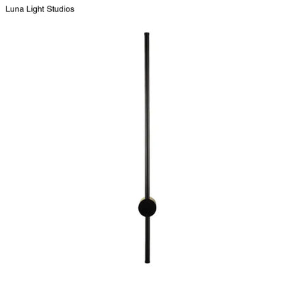 Minimalist black needle wall light – lounge led 110v-120v sconce