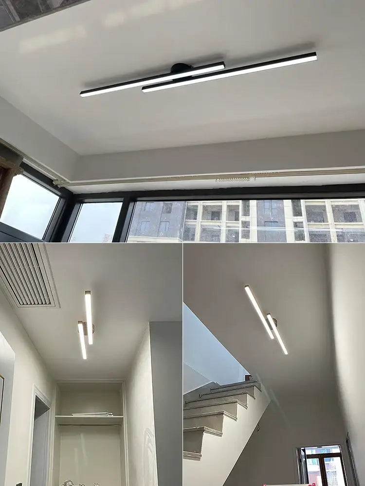 Minimalist black nordic ceiling light for living room