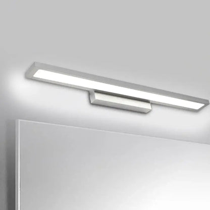 Minimalist black & silver led bathroom vanity lamp