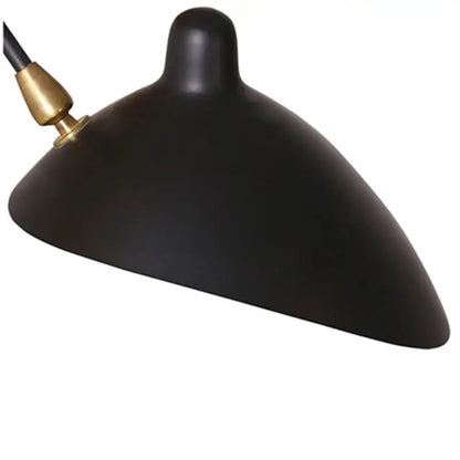 Minimalist black wall lamp living room adjustable two arm light