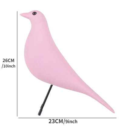 Minimalist black & white bird peace dove resin craft living room decor