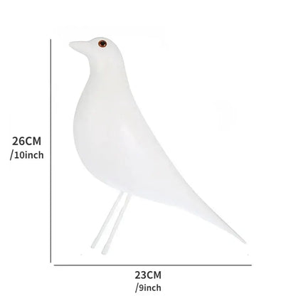 Minimalist black & white bird peace dove resin craft living room decor