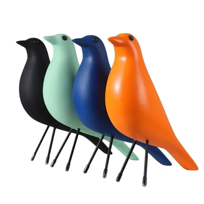Minimalist black & white bird peace dove resin craft living room decor