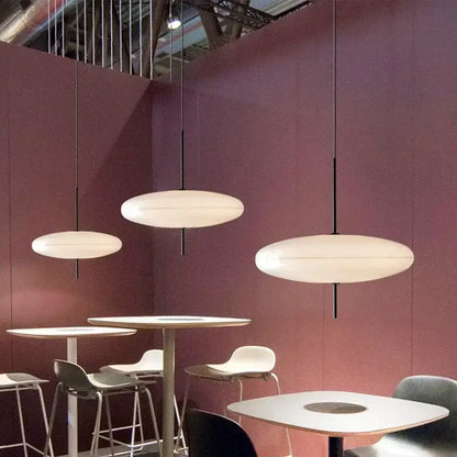 Minimalist black & white designer pendant light for dining room