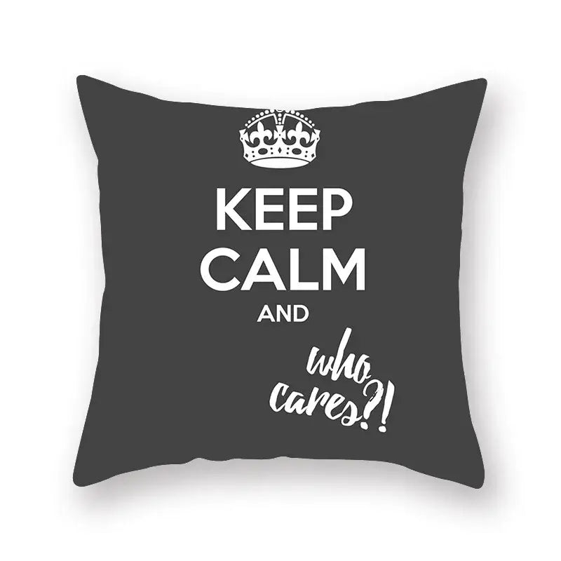 Minimalist black & white geometric cushion cover living room decor