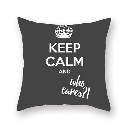Minimalist black & white geometric cushion cover living room decor