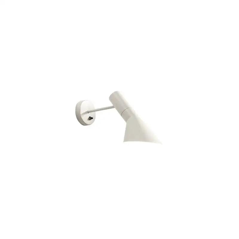 Minimalist black & white industrial iron table lamp for bedroom