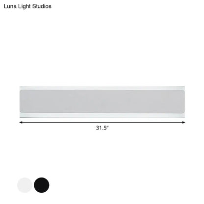 Minimalist black & white led wall lamp bedroom sconce