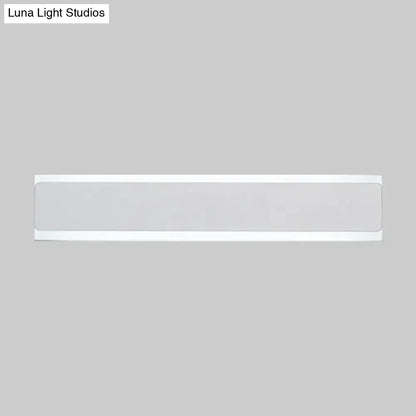 Minimalist black & white led wall lamp bedroom sconce