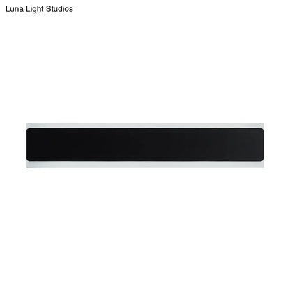 Minimalist black & white led wall lamp bedroom sconce