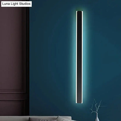 Minimalist black & white led wall lamp bedroom sconce