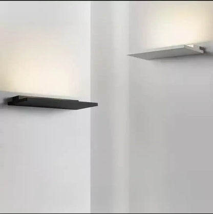 Minimalist black & white led wall light for bedroom and living room