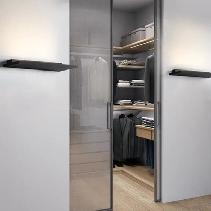 Minimalist black & white led wall light for bedroom and living room