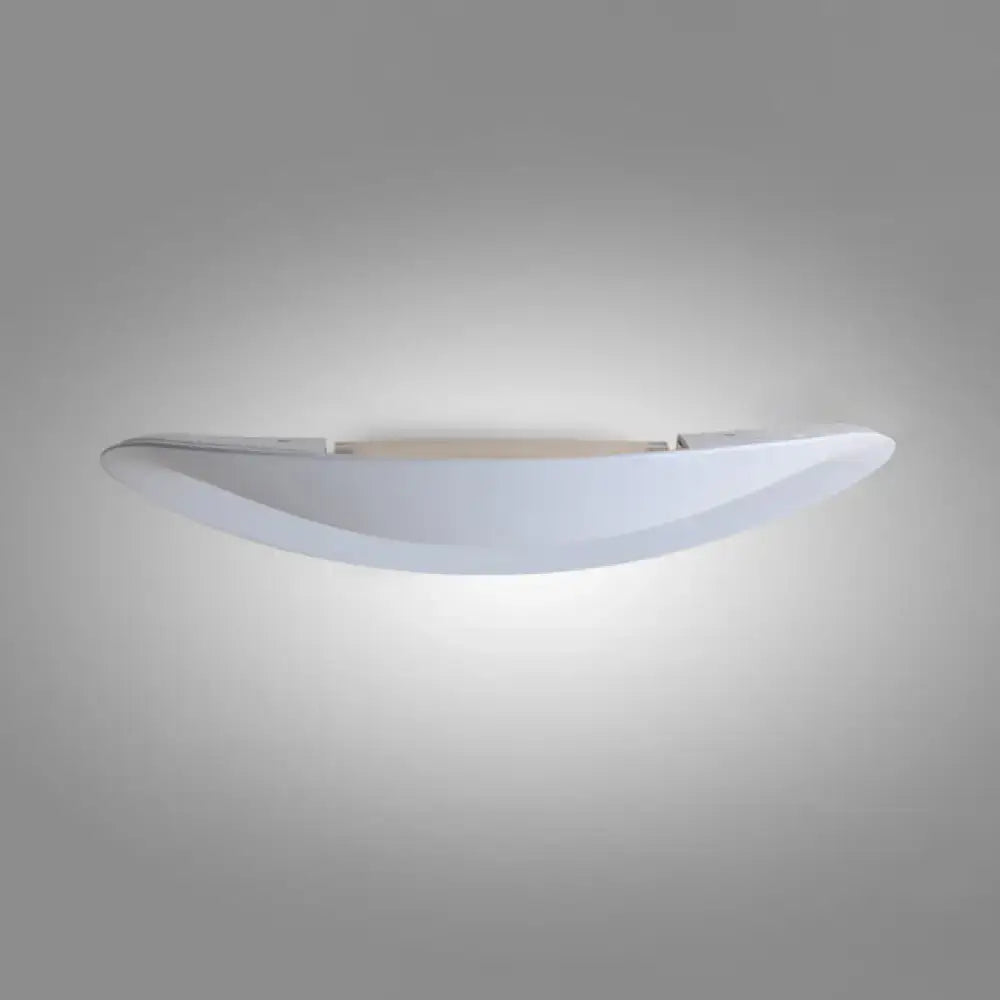 Minimalist black & white oval led wall sconce – bedroom wall light
