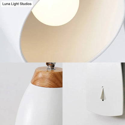 DecorBites™ Minimalist Black/White Tapered Wall Sconce Light with Switch – Ideal for Study