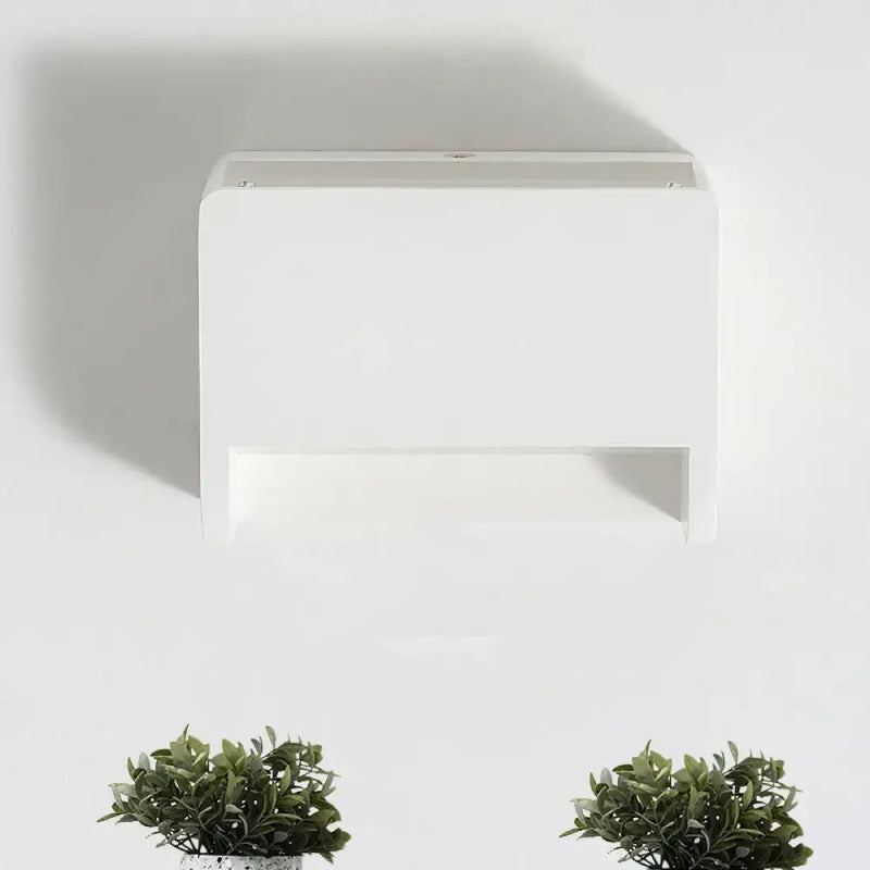 Minimalist box shape white wall mounted paper towel dispenser kitchen