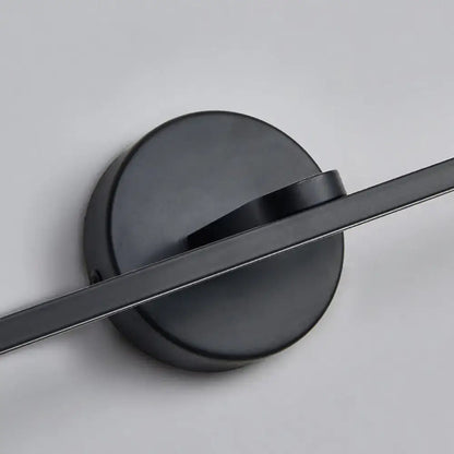 Minimalist brass elliptical wall light for bathroom sconce fixture