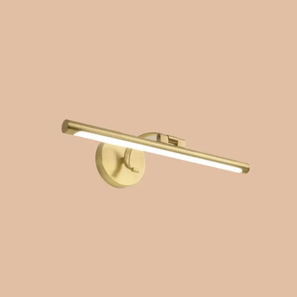 DecorBites™ Minimalist Brass LED Vanity Sconce for Linear Bathroom Lighting