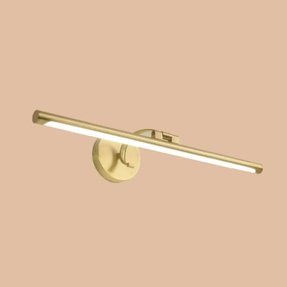 DecorBites™ Minimalist Brass LED Vanity Sconce for Linear Bathroom Lighting