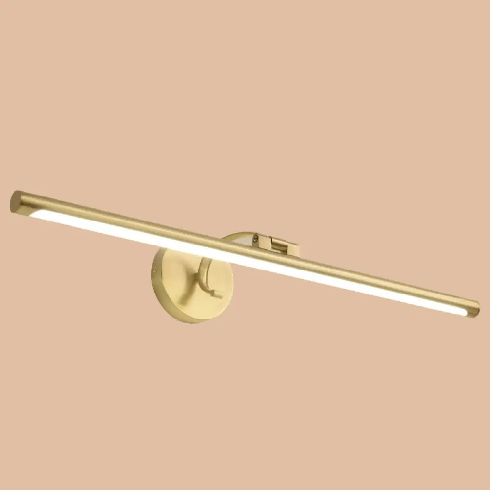 DecorBites™ Minimalist Brass LED Vanity Sconce for Linear Bathroom Lighting