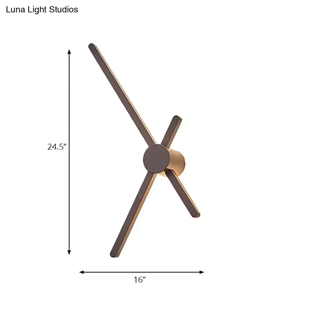 Minimalist brass wall light sconce – living room clock lighting