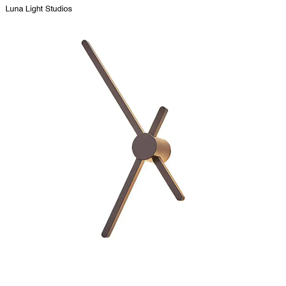 Minimalist brass wall light sconce – living room clock lighting