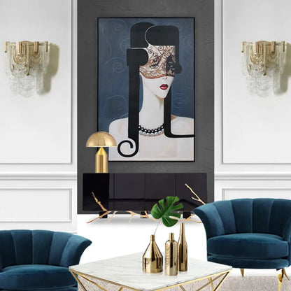 DecorBites™ Minimalist Brass Wall Light: Tiered Scalloped Crystal Fixture with 3 Bulbs