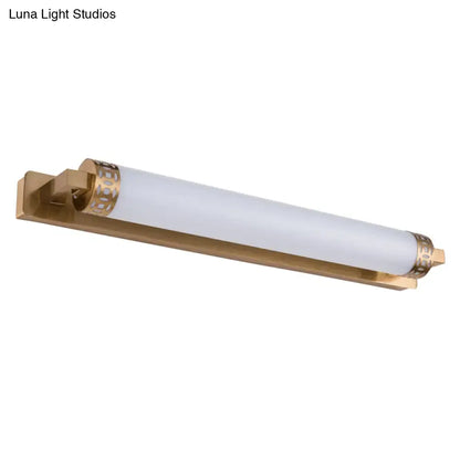 Minimalist bronze greek key wall light sconce for bathroom vanity