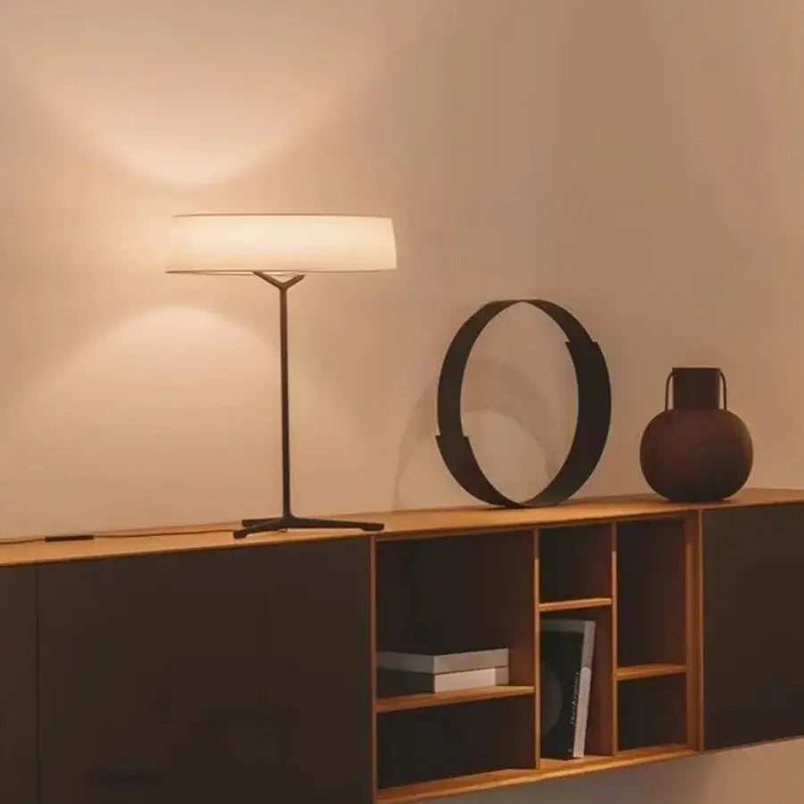 Minimalist bronze italian design fabric floor lamp for living room