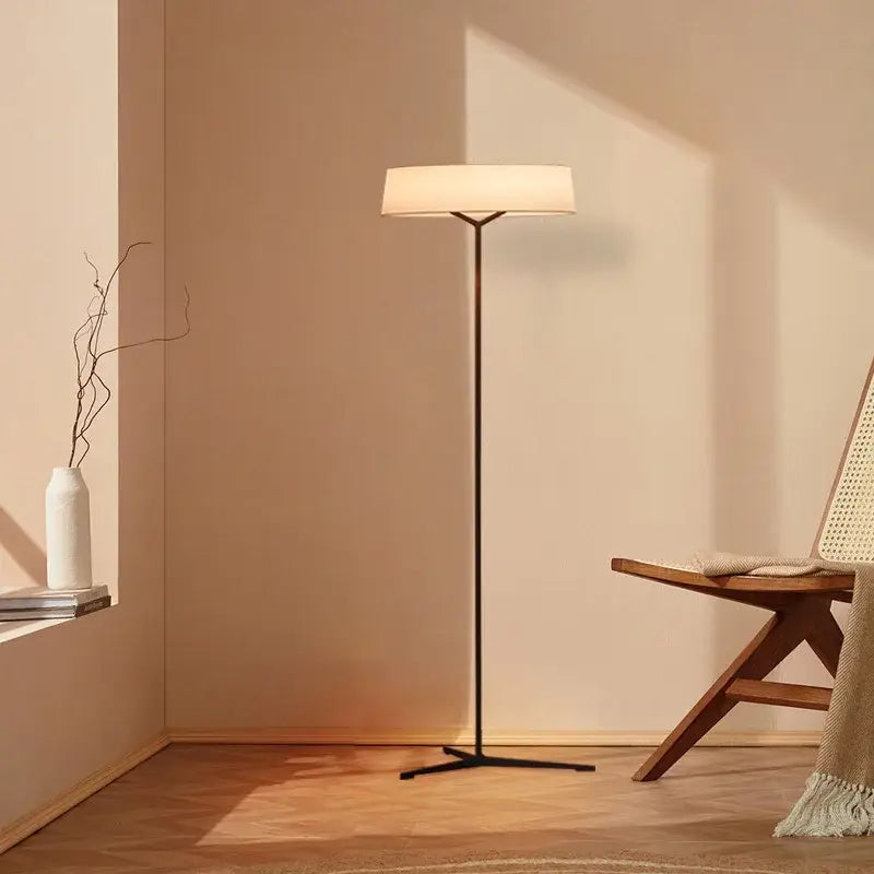 Minimalist bronze italian design fabric floor lamp for living room