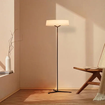 Minimalist bronze italian design fabric floor lamp for living room