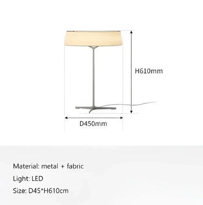 Minimalist bronze italian design fabric floor lamp for living room