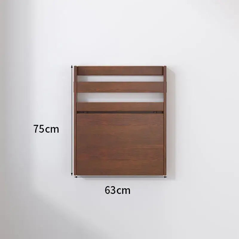 Minimalist brown wooden corner computer desk folding table bedroom