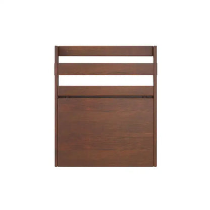 Minimalist brown wooden corner computer desk folding table bedroom