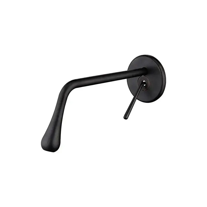 Minimalist brushed gold basin faucet bathroom wall mounted tap