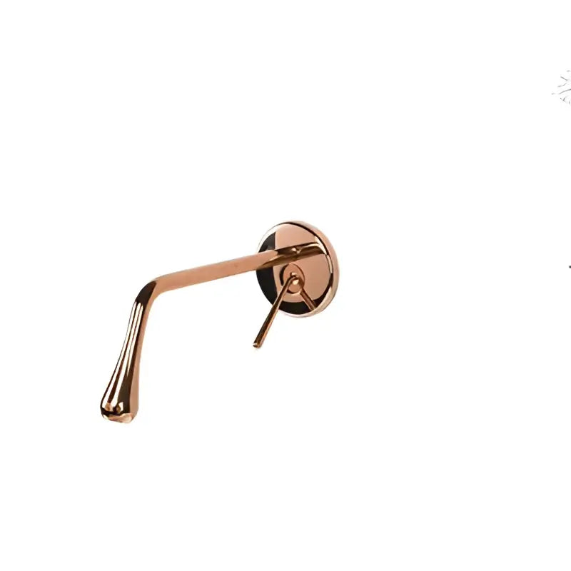 Minimalist brushed gold basin faucet bathroom wall mounted tap
