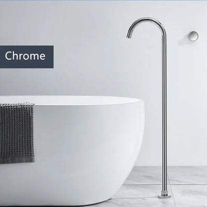 Minimalist brushed gold & black bathtub shower faucet bathroom spout