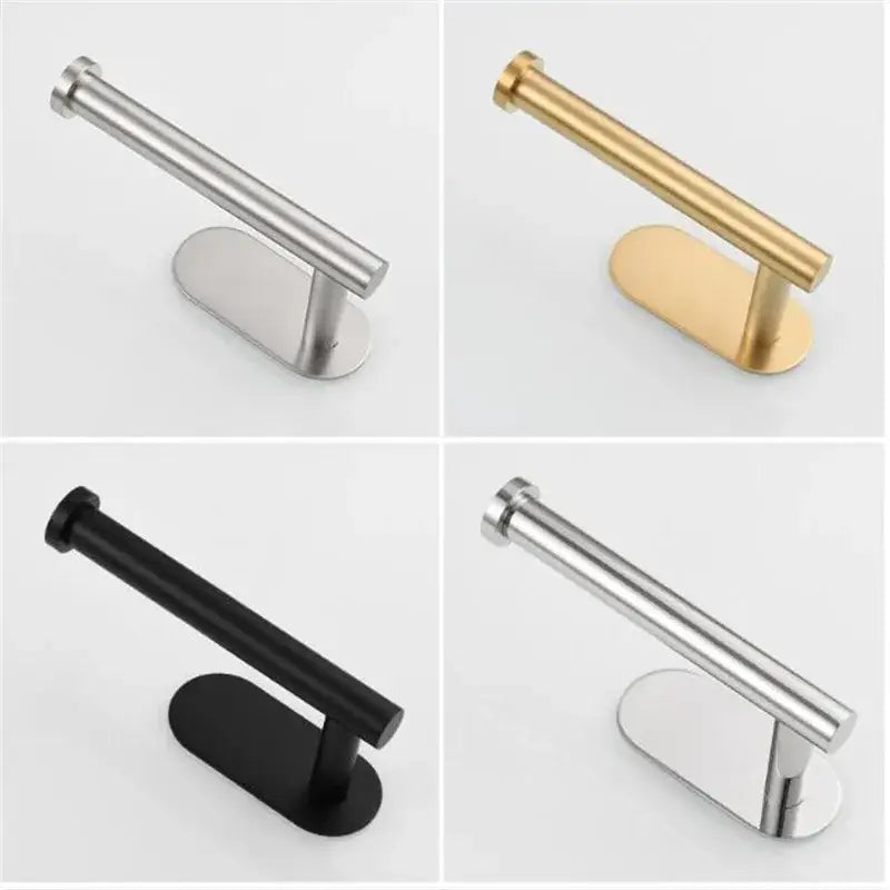 Minimalist brushed gold stainless steel tissue holder bathroom stand