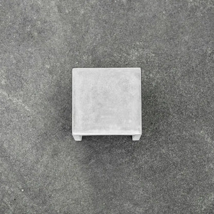 DecorBites™ Minimalist Cement LED Wall Sconce Light for Living Room in Grey Square Shape