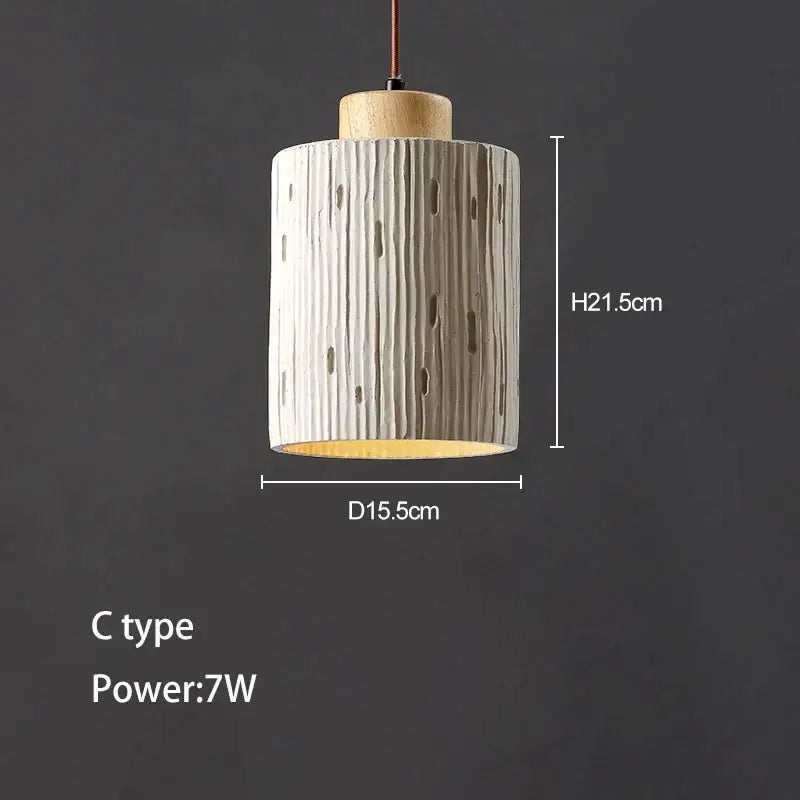 Minimalist ceramic petal pendant chandelier bedroom light