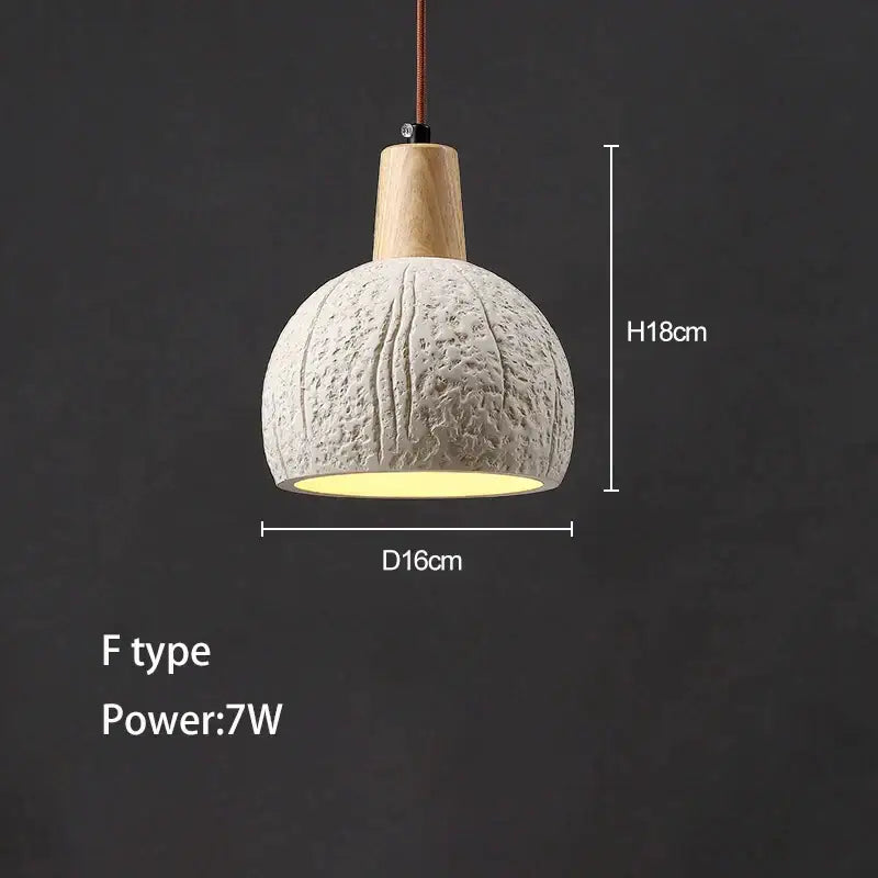 Minimalist ceramic petal pendant chandelier bedroom light