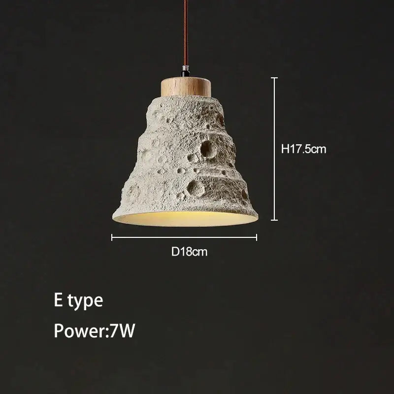 Minimalist ceramic petal pendant chandelier bedroom light