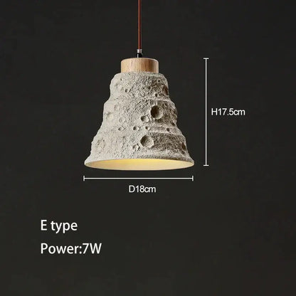 Minimalist ceramic petal pendant chandelier bedroom light